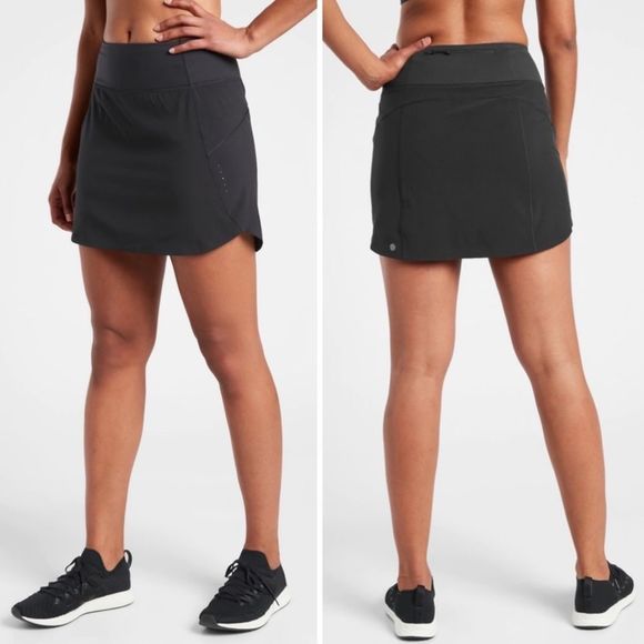 Athleta Skirts Athleta Run With It Skort Black Poshmark